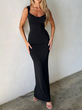 Load image into Gallery viewer, Claudia Backless Wide Strap Maxi Dress
