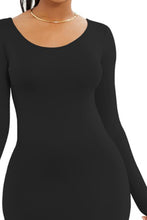 Load image into Gallery viewer, Melanie Basic Round Neck Long Sleeve Maxi Bodycon Dress
