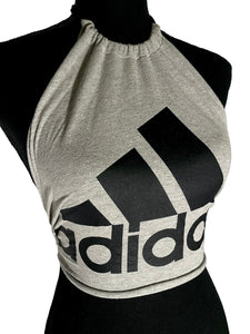 ADIDAS WRAP TOP - GREY/BLACK