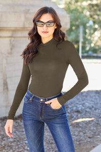 Kane Mock Neck Long Sleeve Bodysuit