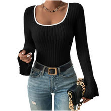 Load image into Gallery viewer, Sonya Scoop Neck Long Sleeve T-Shirt
