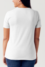 Load image into Gallery viewer, CUTESY MINDFUL DEMURE Letter Graphic Short Sleeve Tubular T-Shirt
