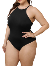 Load image into Gallery viewer, Ava Plus Size Halter Neck Spaghetti Strap Bodysuit
