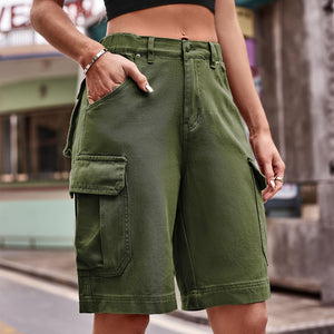 Coop Denim Cargo Shorts with Pockets