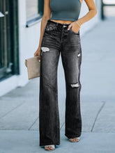 Load image into Gallery viewer, Arielle Distressed Straight Leg Jeans
