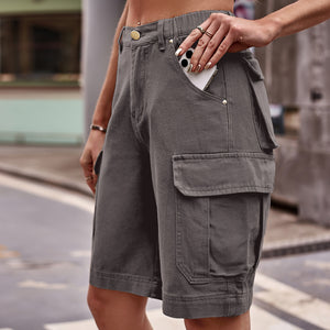 Coop Denim Cargo Shorts with Pockets