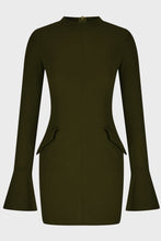 Load image into Gallery viewer, Astoria Mock Neck Long Sleeve Mini Dress
