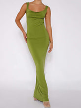 Load image into Gallery viewer, Claudia Backless Wide Strap Maxi Dress
