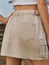 Load image into Gallery viewer, Harper Adjustable Waist Denim Skirt with Pockets
