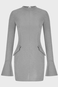 Astoria Mock Neck Long Sleeve Mini Dress