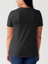 Load image into Gallery viewer, VERY DEMURE VERY MINDFUL Cursive Letter Graphic Short Sleeve Tubular T-Shirt
