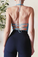 Load image into Gallery viewer, Ayla Backless Lace-Up Halter Neck Cami
