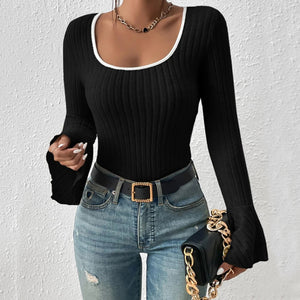 Sonya Scoop Neck Long Sleeve T-Shirt