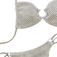 Load image into Gallery viewer, Sicily Sweetheart Halter Neck Fishnet Bikini Set
