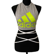 Load image into Gallery viewer, ADIDAS WRAP TOP - GREY/NEON LIME
