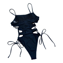 Load image into Gallery viewer, Cayman Cutout Lace-Up Spaghetti Strap One-Piece Swimsuit
