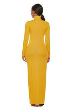 Load image into Gallery viewer, Melanie Mock Neck Long Sleeve Maxi Slim Dress
