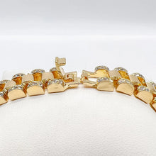 Load image into Gallery viewer, 10MM ICED OUT PRESIDENTIAL LINK BRACELET - GOLD
