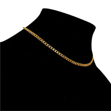 Load image into Gallery viewer, 3MM CUBAN LINK NECKLACE - GOLD
