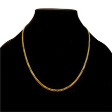 Load image into Gallery viewer, 3MM CURBED CUBAN LINK NECKLACE - GOLD
