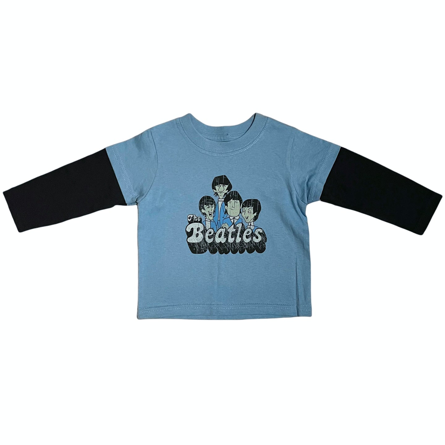 THE BEATLES KIDS CARTOON LONG SLEEVE TEE