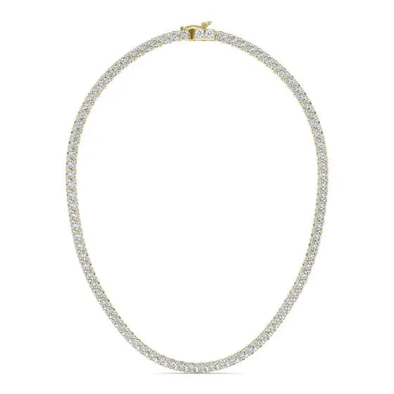 4MM ICED OUT TENNIS NECKLACE - GOLD