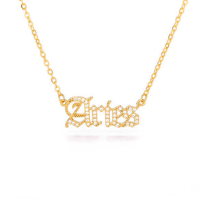 ZODIAC CZ NECKLACE