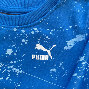 PUMA KIDS CREW NECK PAINT SPLATTER SWEATER